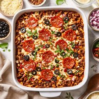 Ground Beef Pizza Casserole