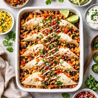 Ground Chicken Mexican Soft Taco Bake Low Fat