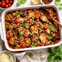 Ground Turkey and Eggplant Casserole