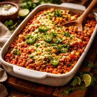 Ground Turkey and White Bean Chili Bake