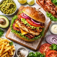 Guacamole Grilled Chicken Club