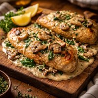 Guilt Free Chicken with Mushroom Cream Sauce Cspi