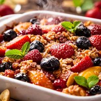 Guilt Free Fruit Gratin