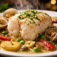 Hake in White Wine Merluza a La Vasca