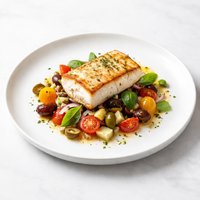 Halibut Mediterranean Style