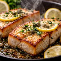 Halibut Steaks Maine Style