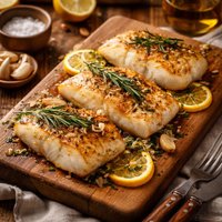 Halibut with Rosemary