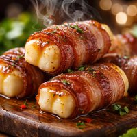 Halloumi Bacon Rolls