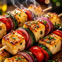 Halloumi Cheese Kebabs