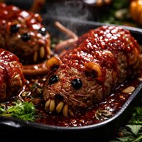 Halloween Bloody Baked Rats