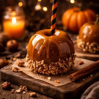 Halloween Caramel Apple