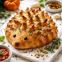 Halloween or Fall Porcupine Bread