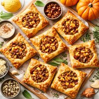 Halloween Thanksgiving Savory Treats Pumpkin Puffs