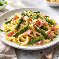 Ham and Asparagus Pasta