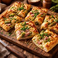 Ham and Asparagus Squares