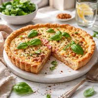 Ham and Basil Quiche