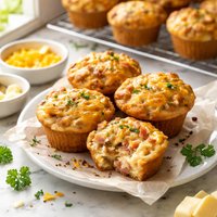 Ham and Cheddar Muffins