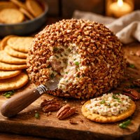 Ham and Cheese Ball with Roasted Pecans