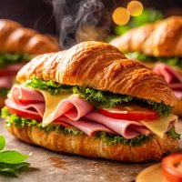 Ham and Cheese Croissant Sandwiches