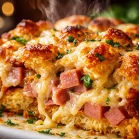 Ham and Cheese Strata Mulberry Inn