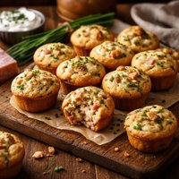 Ham and Chive Mini Muffin Appetizers