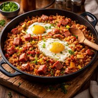 Ham and Egg Jambalaya
