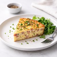 Ham and Grits Crustless Quiche