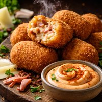 Ham and Manchego Croquetas with Smoked Paprika Aioli