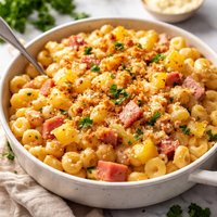 Ham and Pineapple Macaroni and Cheese
