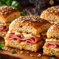 Ham and Poppy Seed Sandwich Bites