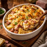 Ham and Potatoes Au Gratin
