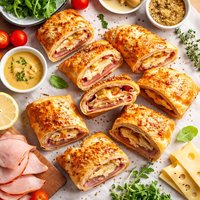 Ham and Swiss in Puff Pastry