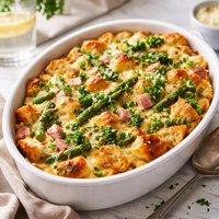 Ham Asparagus Strata