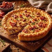 Ham Bacon Quiche