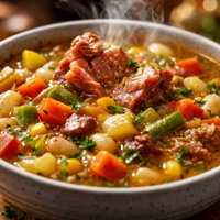 Ham Bone Vegetable Soup 1967