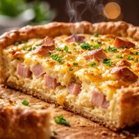 Ham Cheese and Egg Quiche