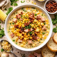 Ham Corn Cheddar Chowder