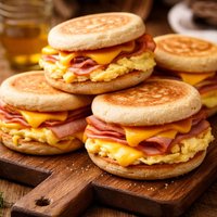 Ham Egg and Cheese Sandwiches