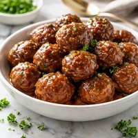 Ham Meatballs in Brown Sugar Sauce