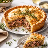 Ham Mushroom Pie