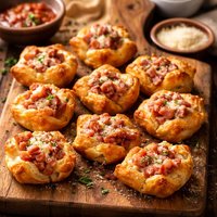 Ham Parmesan Puff Bites
