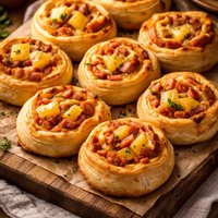 Ham Pineapple Scrolls