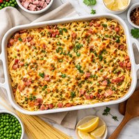Ham Spaghetti Casserole