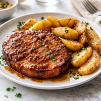 Ham Steak and Brown Sugar Apples