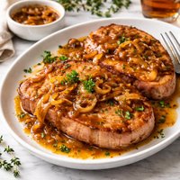 Ham Steaks with Whiskey Sauce