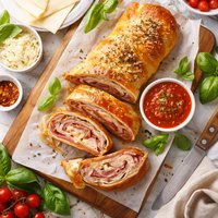 Ham Swiss Stromboli