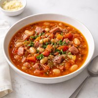 Ham White Bean and Tomato Soup