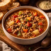 Hamburger Barley Soup