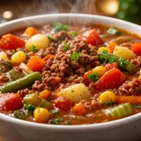 Hamburger Garden Soup