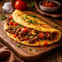 Hamburger Omelette